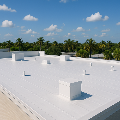commercial silicone roof