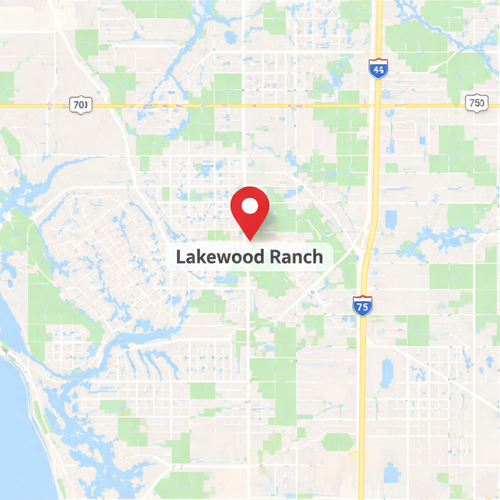 lakewood ranch on a map